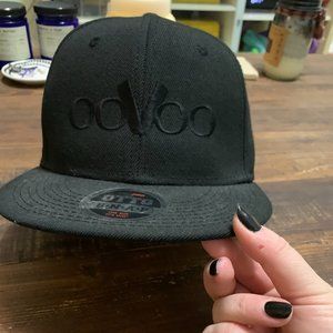 RARE vintage ooVoo OTTO Black Adjustable Snapback Baseball Hat